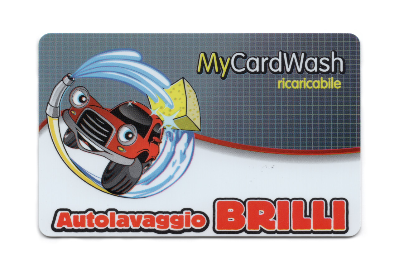 Tessera MyCardWash dell'autolavaggio Brilli